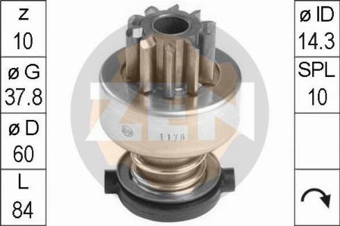 Messmer ZN1178 - Pinion electromotor aaoparts.ro