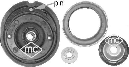 Metalcaucho 05877 - Rulment sarcina suport arc aaoparts.ro