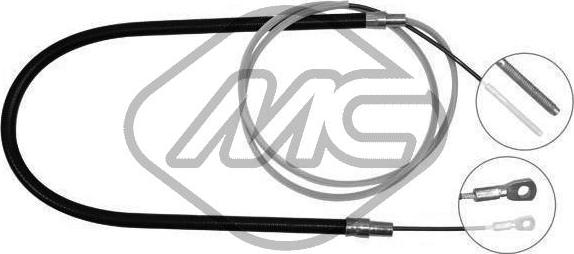 Metalcaucho 80640 - Cablu, frana de parcare aaoparts.ro