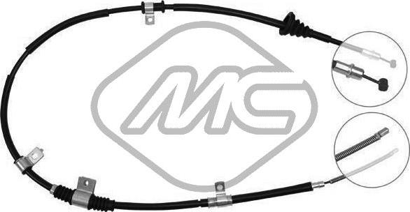 Metalcaucho 81970 - Cablu, frana de parcare aaoparts.ro