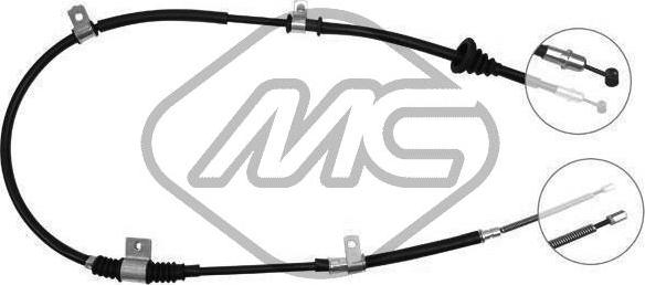 Metalcaucho 81971 - Cablu, frana de parcare aaoparts.ro