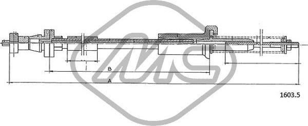Metalcaucho 81424 - Cablu acceleratie aaoparts.ro