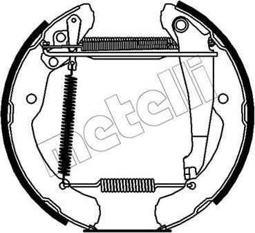 Metelli 51-0504 - Set saboti frana aaoparts.ro
