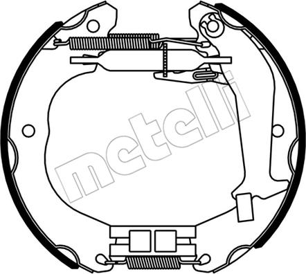Metelli 51-0533 - Set saboti frana aaoparts.ro