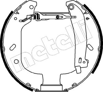 Metelli 51-0066 - Set saboti frana aaoparts.ro