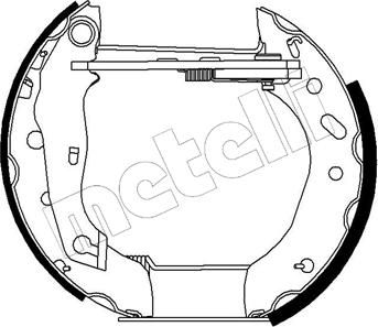 Metelli 51-0192 - Set saboti frana aaoparts.ro