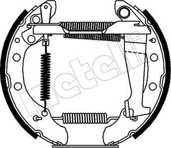 Metelli 51-0108 - Set saboti frana aaoparts.ro