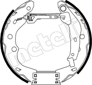 Metelli 51-0206 - Set saboti frana aaoparts.ro