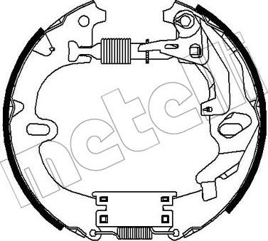 Metelli 51-0287 - Set saboti frana aaoparts.ro