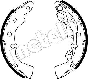 Metelli 53-0406 - Set saboti frana aaoparts.ro
