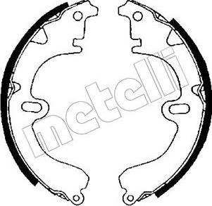Metelli 53-0417 - Set saboti frana aaoparts.ro