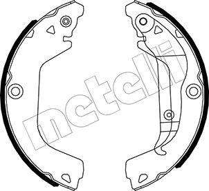 Metelli 53-0484 - Set saboti frana aaoparts.ro