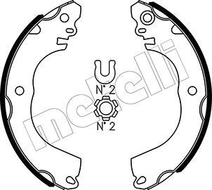 Metelli 53-0509 - Set saboti frana aaoparts.ro