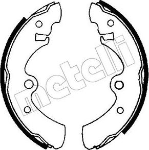 Metelli 53-0604 - Set saboti frana aaoparts.ro