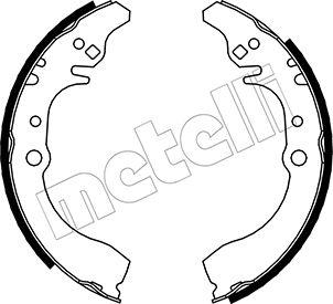 Metelli 53-0040 - Set saboti frana aaoparts.ro