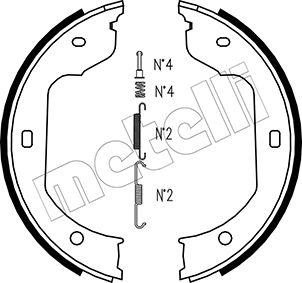 Metelli 53-0019K - Set saboti frana, frana de mana aaoparts.ro
