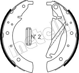 Metelli 53-0012 - Set saboti frana aaoparts.ro