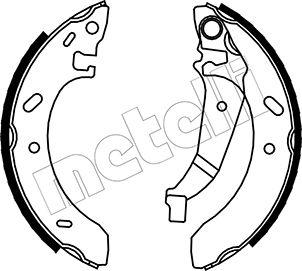 Metelli 53-0030 - Set saboti frana aaoparts.ro