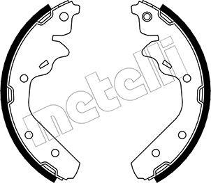 Metelli 53-0028 - Set saboti frana aaoparts.ro