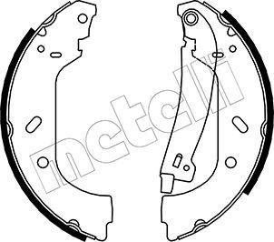 Metelli 53-0074Y - Set saboti frana aaoparts.ro