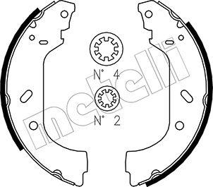 Metelli 53-0074 - Set saboti frana aaoparts.ro