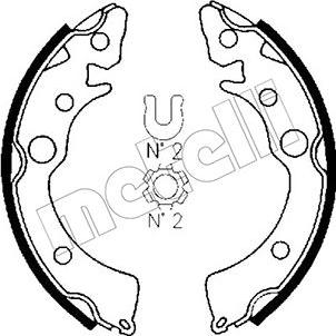 Metelli 53-0150 - Set saboti frana aaoparts.ro