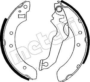 Metelli 53-0106 - Set saboti frana aaoparts.ro