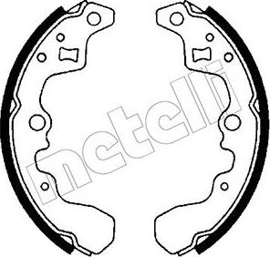 Metelli 53-0391 - Set saboti frana aaoparts.ro