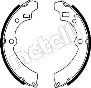 Metelli 53-0393 - Set saboti frana aaoparts.ro