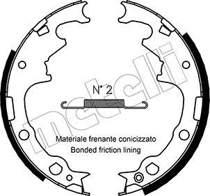 Metelli 53-0349 - Set saboti frana aaoparts.ro