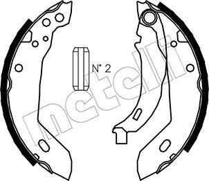 Metelli 53-0344 - Set saboti frana aaoparts.ro