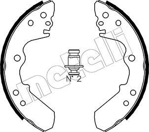 Metelli 53-0310 - Set saboti frana aaoparts.ro