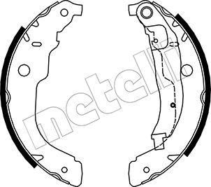 Metelli 53-0333 - Set saboti frana aaoparts.ro