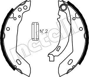 Metelli 53-0322 - Set saboti frana aaoparts.ro