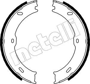 Metelli 53-0246 - Set saboti frana, frana de mana aaoparts.ro