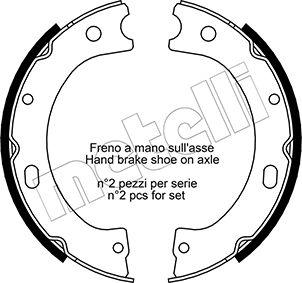Metelli 53-0289 - Set saboti frana, frana de mana aaoparts.ro