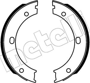 Metelli 53-0746 - Set saboti frana, frana de mana aaoparts.ro