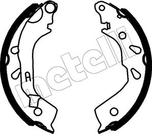 Metelli 53-0776 - Set saboti frana aaoparts.ro