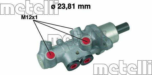 Metelli 05-0536 - Pompa centrala, frana aaoparts.ro