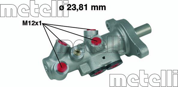 Metelli 05-0295 - Pompa centrala, frana aaoparts.ro