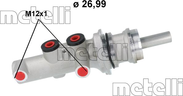 Metelli 05-1188 - Pompa centrala, frana aaoparts.ro