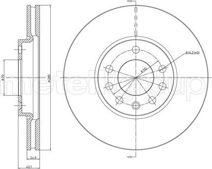 Metelli 23-0608C - Disc frana aaoparts.ro