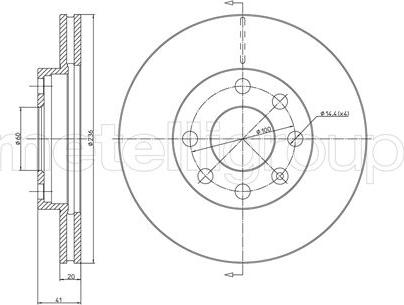 Metelli 23-0096 - Disc frana aaoparts.ro