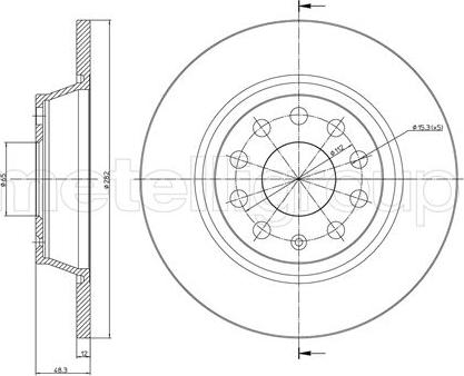 Febi Bilstein 24382 - Disc frana aaoparts.ro