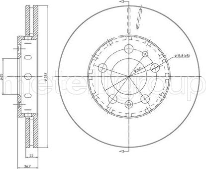 ATE 24.0122-0151.1 - Disc frana aaoparts.ro