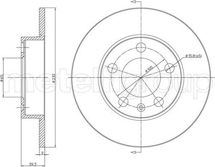 Metelli 23-0366C - Disc frana aaoparts.ro