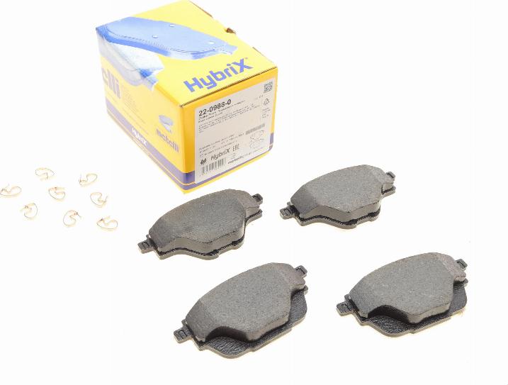 Metelli 22-0988-0 - Set placute frana,frana disc aaoparts.ro