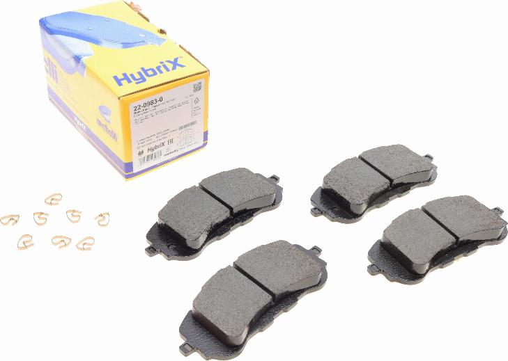 Metelli 22-0983-0 - Set placute frana,frana disc aaoparts.ro