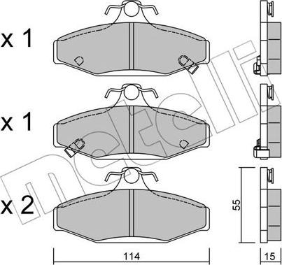 Akebono AN-7116K - Set placute frana,frana disc aaoparts.ro