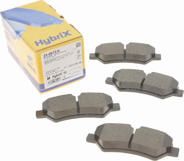 Metelli 22-0672-0 - Set placute frana,frana disc aaoparts.ro